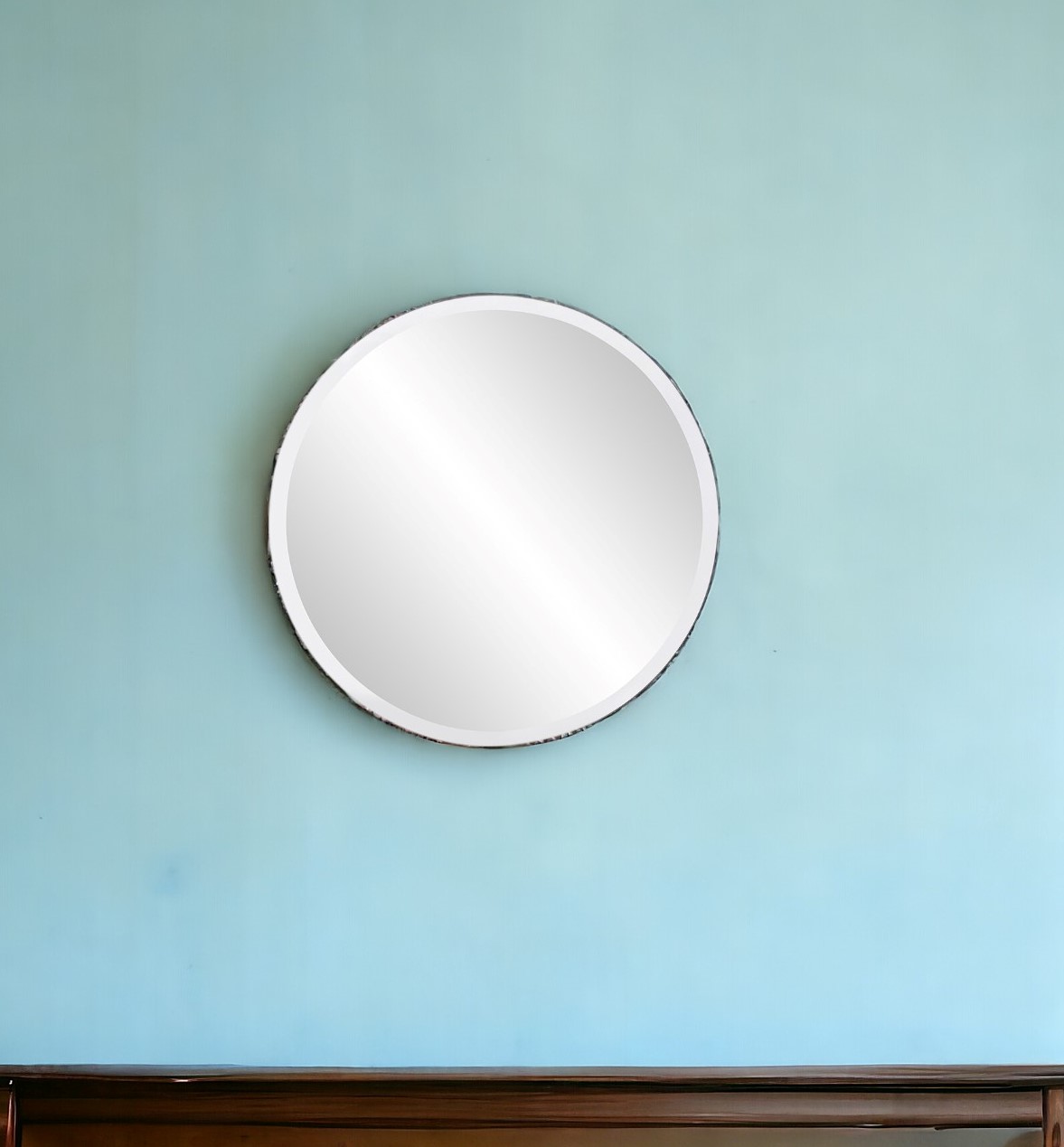 383717_9_PfLDRIzB.jpg 12" Clear Round Unframed Accent Mirror - Image 1