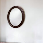 33" Bronze Oval Framed Accent Mirror