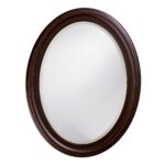 33" Bronze Oval Framed Accent Mirror - Image 4