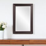 33" Bronze Wood Accent Mirror