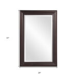 33" Bronze Wood Accent Mirror - Image 8