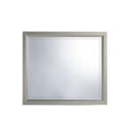 36" Silver Framed Dresser Mount Mirror - Image 2