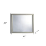 36" Silver Framed Dresser Mount Mirror - Image 6