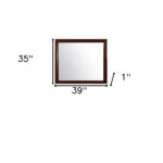 35" Merlot Framed Accent Mirror - Image 4
