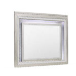38" Champagne Wood Lighted Mounted Accent Mirror - Image 3