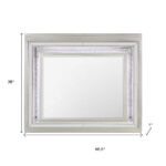38" Champagne Wood Lighted Mounted Accent Mirror - Image 8