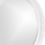 Oval Mirror In A Glossy White Wood Frame - Image 7