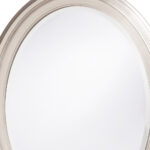 33" Silver Oval Framed Accent Mirror - Image 7