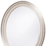 33" Silver Oval Framed Accent Mirror - Image 8