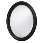 33" Black Oval Framed Accent Mirror - Image 3