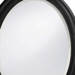33" Black Oval Framed Accent Mirror - Image 7