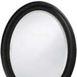 33" Black Oval Framed Accent Mirror - Image 8