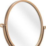 Gold Round Wall Mount Mirror - Image 3