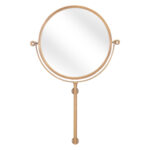 Gold Round Wall Mount Mirror - Image 5