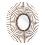 32" Gold Steel Sunburst Framed Accent Mirror - Image 10