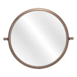 Industrial Gold Round Mirror - Image 7
