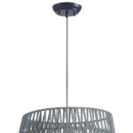 Gray Woven Sky Zig Zag Ceiling Lamp - Image 7