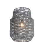 Gray Woven Sky Zig Zag Ceiling Lamp - Image 6