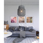 Gray Woven Sky Zig Zag Ceiling Lamp - Image 9