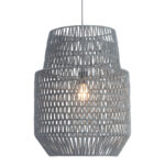 Gray Woven Sky Zig Zag Ceiling Lamp - Image 4