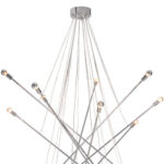 Silver Multi Light Metal Dimmable Chandelier - Image 4