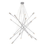 Silver Multi Light Metal Dimmable Chandelier - Image 3