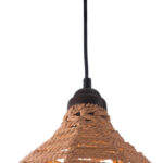 Natural Lantern Metal Dimmable Ceiling Light With Natural Shades - Image 5