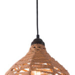 Natural Lantern Metal Dimmable Ceiling Light With Natural Shades - Image 6