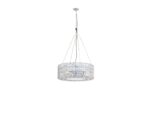 Silver Lantern Metal Chandelier With Silver Shades - Image 2