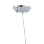 Silver Lantern Metal Chandelier With Silver Shades - Image 10