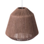 Brown Woven Paper String Hanging Pendent Lamp - Image 9