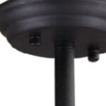 Black Kitchen Island Six Light Metal Ceiling Light - Image 9