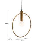 Gold Ring Metal Dimmable Chandelier - Image 8