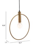 Gold Ring Metal Dimmable Chandelier - Image 4