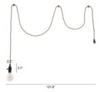 Brass Lantern Plastic Dimmable Ceiling Light - Image 3