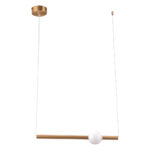 Gold And White Kitchen Island Metal LED Chandelier - Image 9