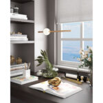 Gold And White Kitchen Island Metal LED Chandelier - Image 11