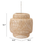 Natural Boho Weave Ceiling Lamp - Image 8