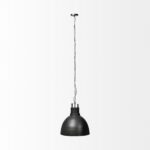 Black Lantern Metal Dimmable Ceiling Light With Black Shades - Image 3