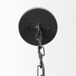 Black Lantern Metal Dimmable Ceiling Light With Black Shades - Image 5