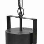 Black Lantern Metal Dimmable Ceiling Light With Black Shades - Image 6
