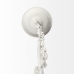 Whitewash Beaded Ball Hanging Pendent Light - Image 5