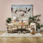 Whitewash Beaded Ball Hanging Pendent Light - Image 9