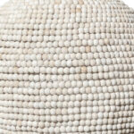 Whitewash Beaded Ball Hanging Pendent Light - Image 6