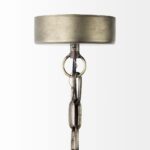 Distressed Bronze Metal Dome Hanging Light - Image 4