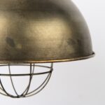 Distressed Bronze Metal Dome Hanging Light - Image 6