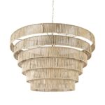 Light Brown Six Tier Hanging Chandelier - Image 2