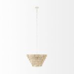 Light Brown Six Tier Hanging Chandelier - Image 3