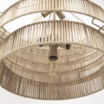 Light Brown Six Tier Hanging Chandelier - Image 7