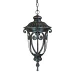 Naples 1-Light Marbelized Mahogany Hanging Light - Image 2